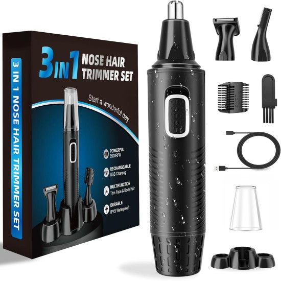 3-in-1 Nose Hair Trimmer